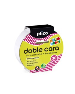 Cinta adhesiva plico doble cara 20 m x 30 mm