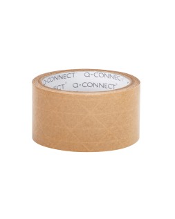 Cinta adhesiva q-connect kraft reforzado 50 m x 50 mm para embalaje