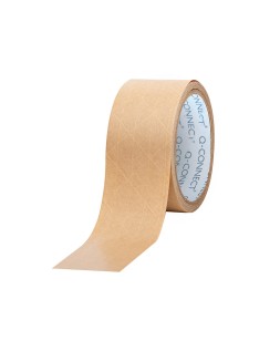 Cinta adhesiva q-connect kraft reforzado 50 m x 50 mm para embalaje
