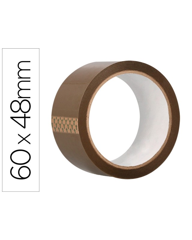 Cinta adhesiva greening polipropileno havana 60 m x 48 mm para embalaje