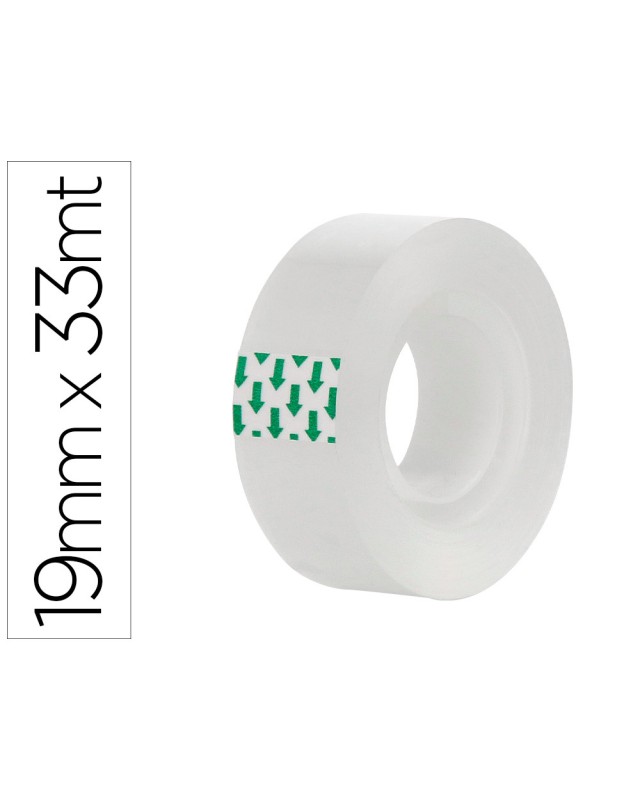 Cinta adhesiva greening transparente 33 m x 19 mm