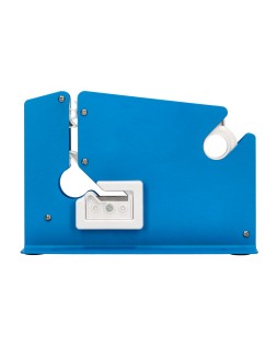 Maquina cierra bolsa q-connect metalica pintada color azul
