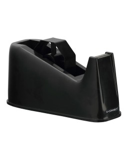 Portarrollo sobremesa q-connect plastico para cintas de 33 y 66 m color negro
