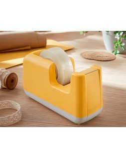 Portarrollo sobremesa leitz cosy plastico para cintas 33 m color amarillo