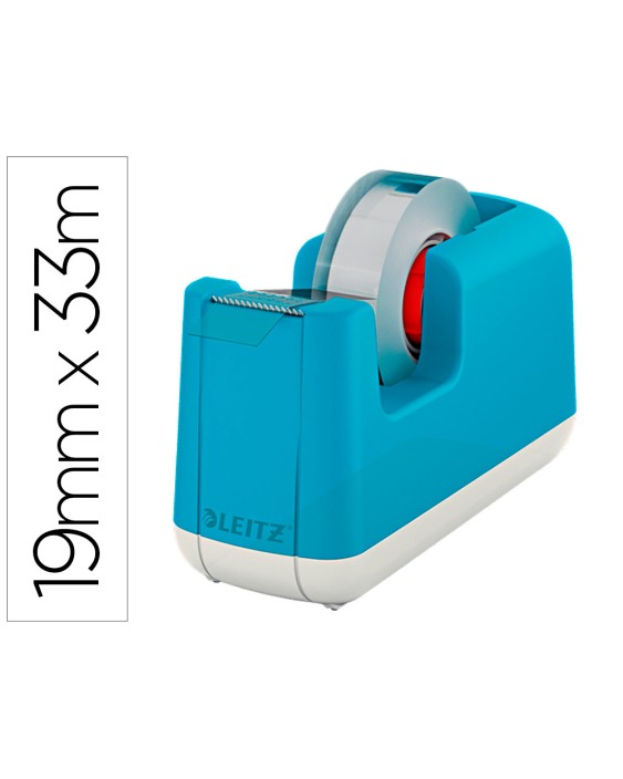 Portarrollo sobremesa leitz cosy plastico para cintas 33 m color azul