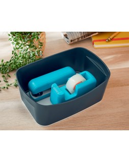 Portarrollo sobremesa leitz cosy plastico para cintas 33 m color azul