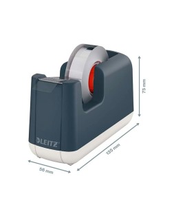 Portarrollo sobremesa leitz cosy plastico para cintas 33 m color gris