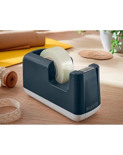 Portarrollo sobremesa leitz cosy plastico para cintas 33 m color gris