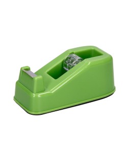 Portarrollo sobremesa liderpapel ecouse 100% plastico reciclado para cinta de 33 m color verde