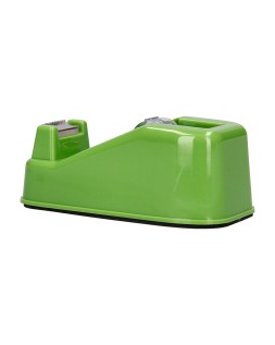 Portarrollo sobremesa liderpapel ecouse 100% plastico reciclado para cinta de 33 m color verde