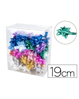 Lazo fantasia liderpapel 19 mm caja de 50 unidades colores surtidos