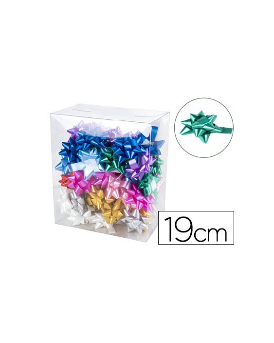 Lazo fantasia liderpapel 19 mm caja de 50 unidades colores surtidos