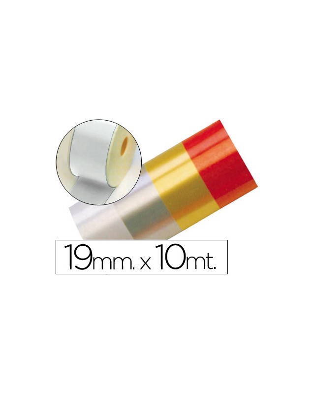 Cinta fantasia 10 m x 19 mm blanco
