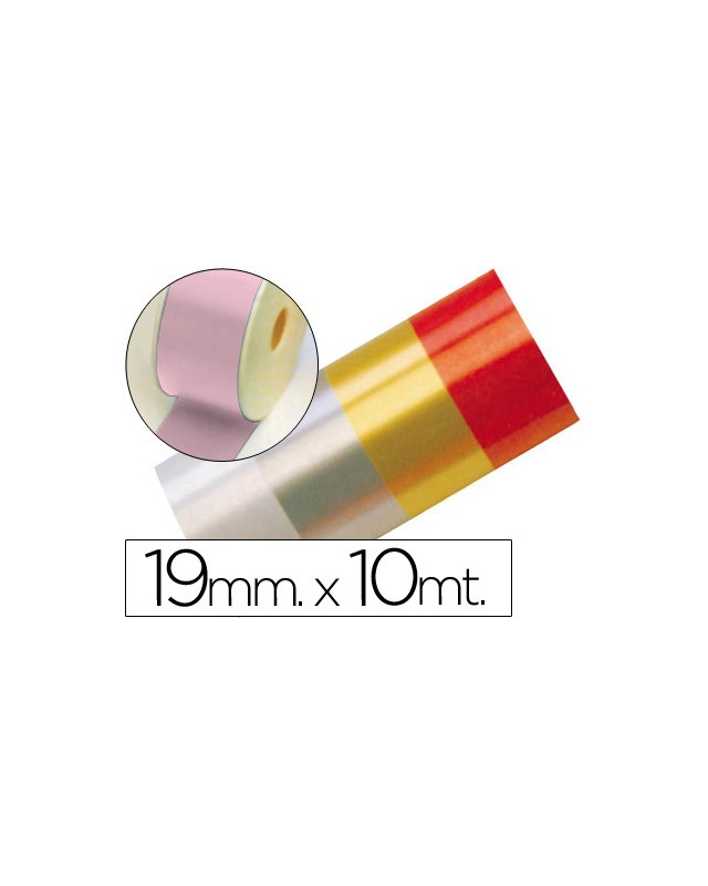Cinta fantasia 10 m x 19 mm rosa