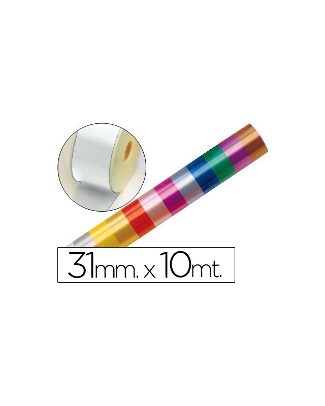 Cinta fantasia 10 m x 31 mm blanco