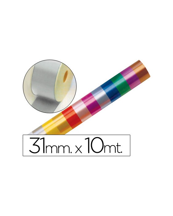 Cinta fantasia 10 m x 31 mm plata