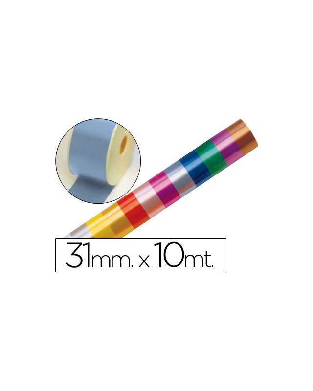 Cinta fantasia 10 m x 31 mm celeste