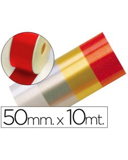 Cinta fantasia 10 m x 50 mm rojo