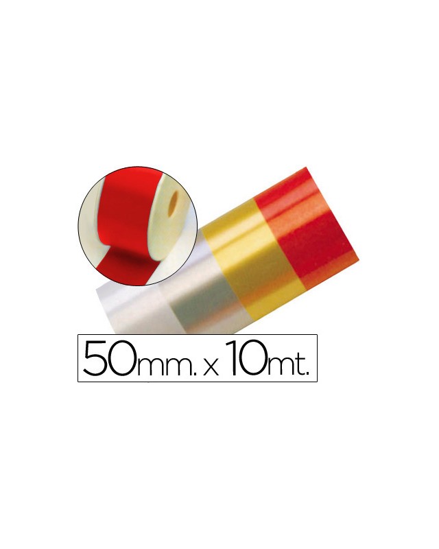 Cinta fantasia 10 m x 50 mm rojo