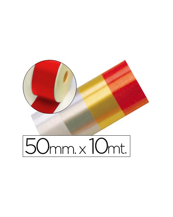 Cinta fantasia 10 m x 50 mm rojo