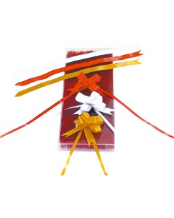 Cinta para hacer lazos oro 130 cm x 31 mm unidad