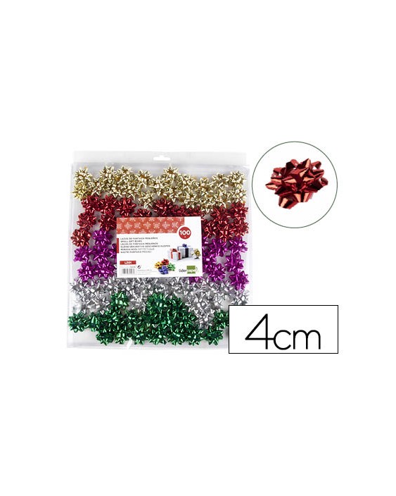 Lazos liderpapel fantasia pequeños metalizados colores surtidos