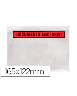 Sobre autoadhesivo q-connect portadocumentos 165x122 mm sin ventana paquete de 100 unidades