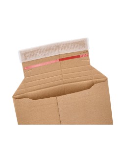 Sobre para envios q-connect carton 100% reciclado y reciclable cierre autoadhesivo314x252x72 mm color kraft
