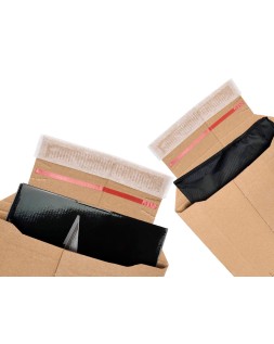 Sobre para envios q-connect carton 100% reciclado y reciclable cierre autoadhesivo314x252x72 mm color kraft