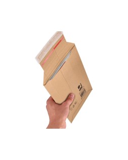 Sobre para envios q-connect carton 100% reciclado y reciclable cierre autoadhesivo252x167x72 mm color kraft