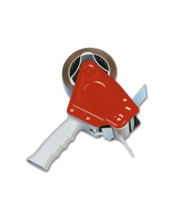 Portarrollo q-connect embalaje para cinta de 66 m incluye 2 cintas marron