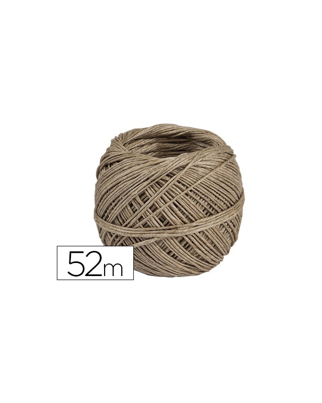 Cuerda cañamo natural pulido bobina de 52 g