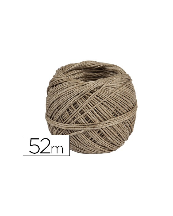 Cuerda cañamo natural pulido bobina de 52 g