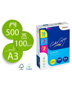 Papel fotocopiadora color copy din a3 100 gramos paquete de 500 hojas