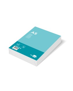 Papel liderpapel a5 80g/m2 liso paquete de 100 hojas