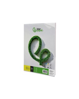 Papel liderpapel a4 80g/m2 liso paquete de 100 hojas