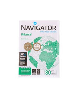 Papel fotocopiadora navigator din a4 80 gramos paquete de 500 hojas