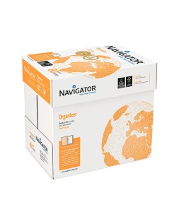 Papel fotocopiadora navigator din a4 80 gramos 4 taladros papel multiuso ink-jet y laser paquete de 500 hojas