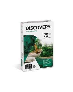 Papel fotocopiadora discovery din a4 75 gramos papel multiuso ink-jet y laser paquete de 500 hojas