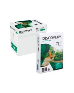 Papel fotocopiadora discovery din a4 75 gramos papel multiuso ink-jet y laser paquete de 500 hojas