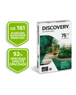 Papel fotocopiadora discovery din a3 75 gramos papel multiuso ink-jet y laserpaquete de 500 hojas