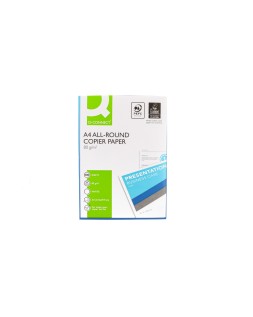 Papel fotocopiadora q-connect economy din a4 80 gramos paquete de 500 hojas