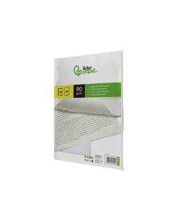 Papel verjurado liderpapel a4 90g/m2 crema paquete de 100 hojas