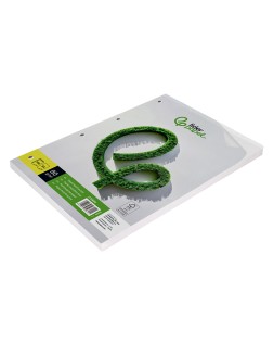 Papel liderpapel a4 80g/m2 liso 4 taladros paquete de 100 hojas