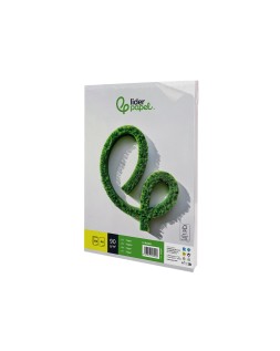 Papel liderpapel a4 90g/m2 liso paquete de 100 hojas