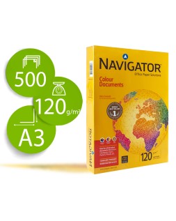 Papel fotocopiadora navigator din a3 120 gramos paquete de 500 hojas