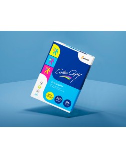 Papel fotocopiadora color copy din a4 250 gramos paquete de 125 hojas