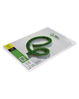 Papel liderpapel a4 80g/m2 liso microperforado en dos partes iguales paquete de 500 hojas