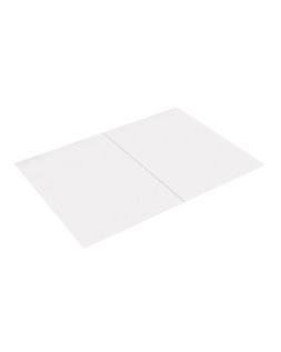 Papel liderpapel a4 80g/m2 liso microperforado en dos partes iguales paquete de 500 hojas