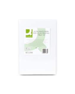 Papel fotocopiadora q-connect ultra white din a4 100 gramos paquete de 500 hojas